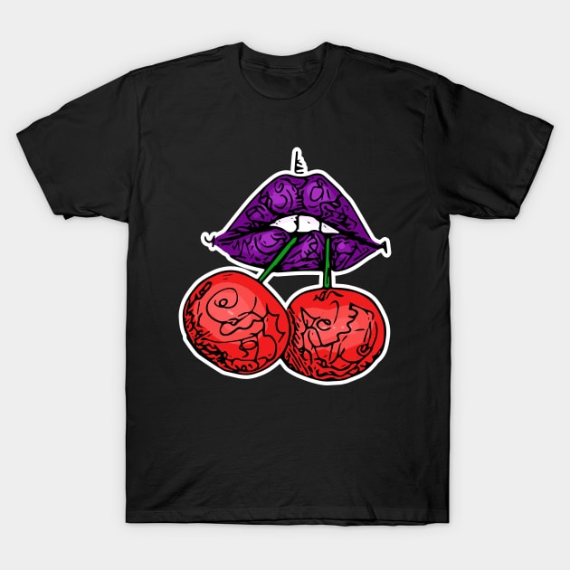 cherry lips T-Shirt by Gumdrop